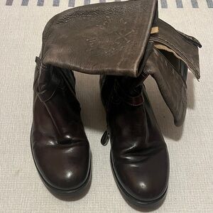 Equestrian Brown Leather Boots